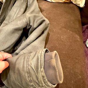 Hundred percent hemp coat, great condition, wear on sleeves see pictures.